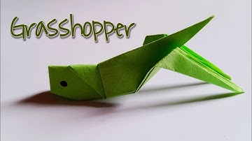 How to fold Origami Grasshopper । How to make a Locust out of paper | DIY Origami Insect