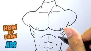 How To Draw Abs Step By Step