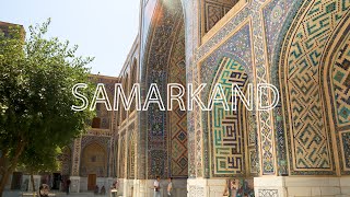 Samarkand, Uzbekistan: Touring Famous Monuments (Raw Footage)