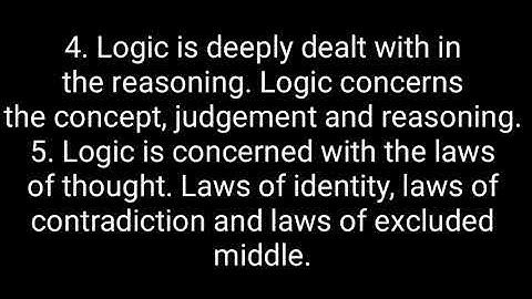 scope of Logic