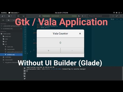 Create Gtk/Vala Application Without Glade (UI Builder)