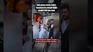 Ünlü oyuncu Sevda Erginci, Yunanistan&#39;da evlendi! Düğün çiçeğini ünlü isim kaptı