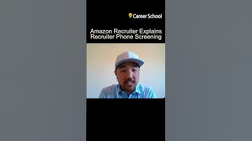 Amazon Recruiter explains phone screening #Amazon #Recruiter #PhoneScreening #CareerSchool #Shorts
