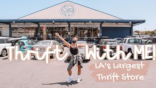 Thrift with me at LA’s Largest Thrift Store!   Try on Thrift Haul