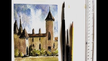 European Watercolour Streetscene Using the Glazing Technique! with Chris Petri