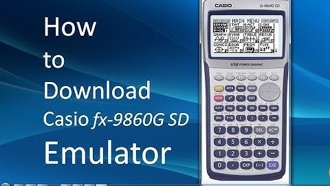 How to download Casio fx 9860G SD Emulator for Windows