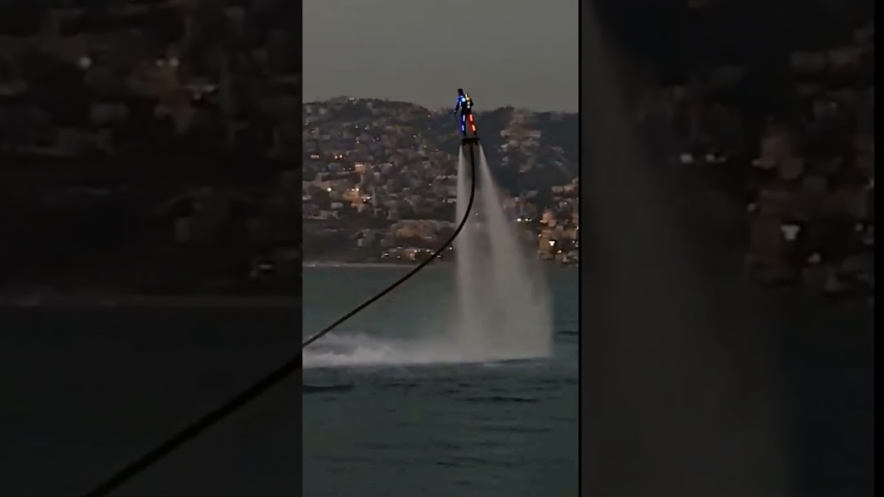 Water Flyingboard / Night / HD