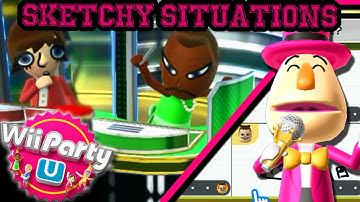 Wii Party U: SKETCHY SITUATIONS - 4 Players