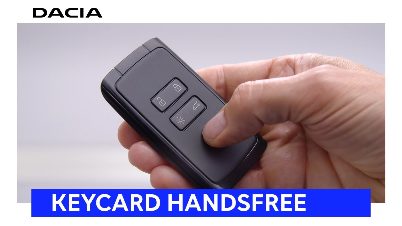 Neuer Dacia Sandero: Verwendung der Keycard handsfree