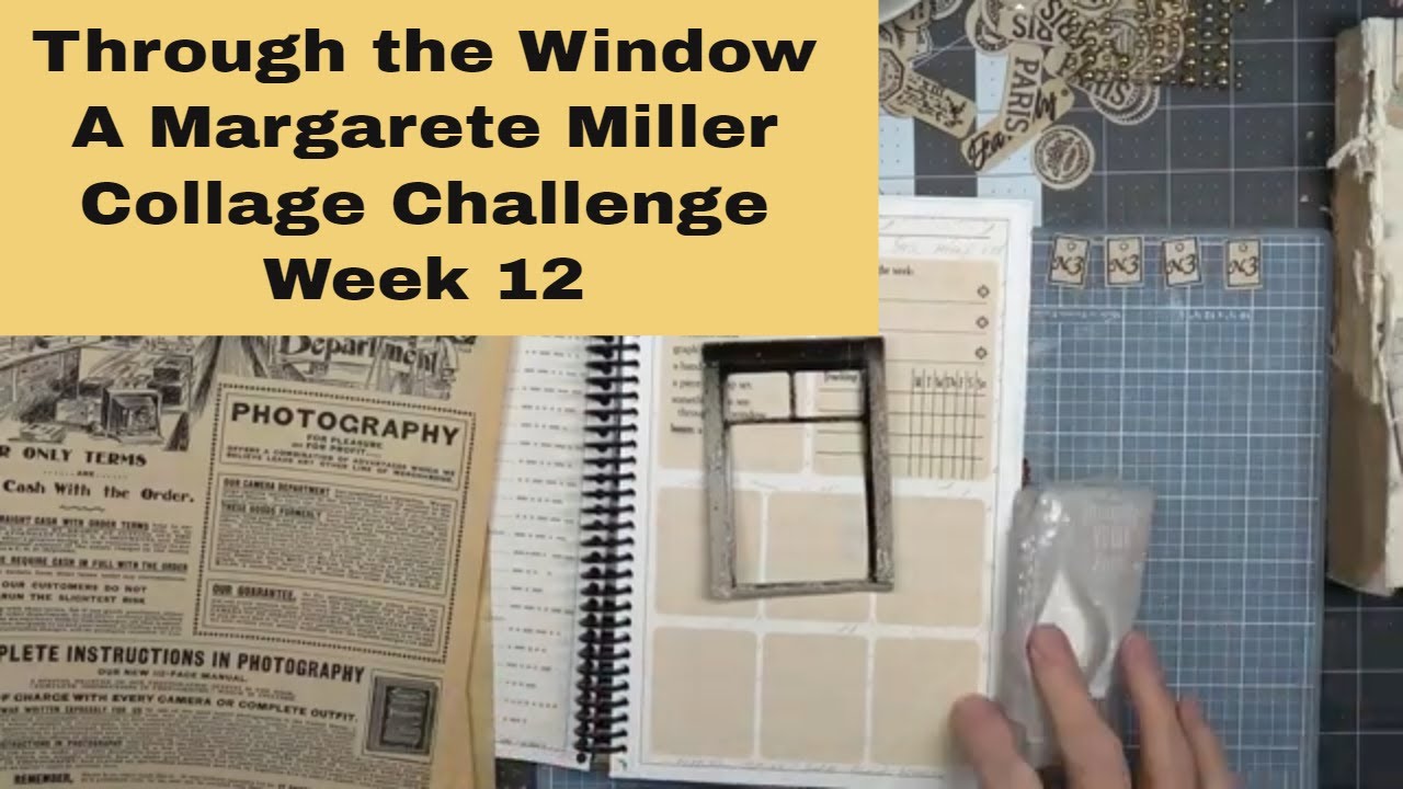 Through the Window Margarete Miller Collage Challenge #2023cwp12 - YouTube