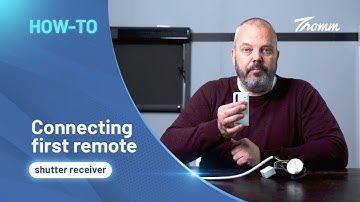 How to pair the first remote control to the Tromm shutter receiver module