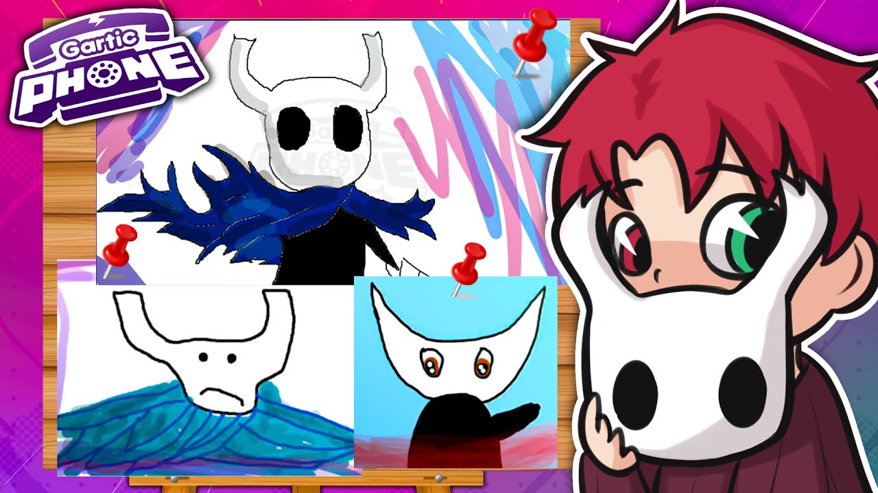 Rysujemy HOLLOW KNIGHT (poszło źle) ☎️ GARTIC PHONE (Nexe, Graf, NatanZgorzyk, Ewron, Wpatka)