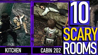 Resident Evil - 10 SCARIEST / Disturbing ROOMS & Locations! Part 3