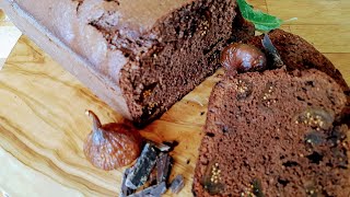 gâteau au chocolat et aux figues  une recette super simple  délicieuse ✔