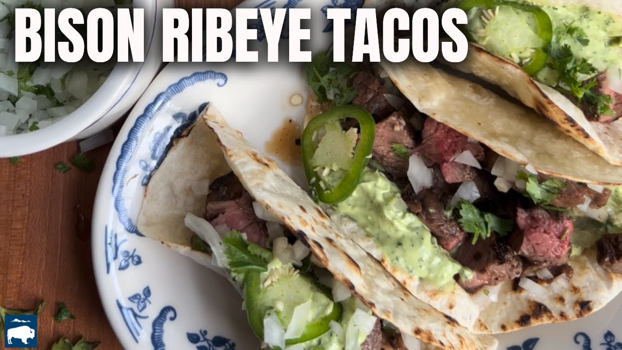 Mojo Marinated Bison Ribeye Tacos | Great Range Bison