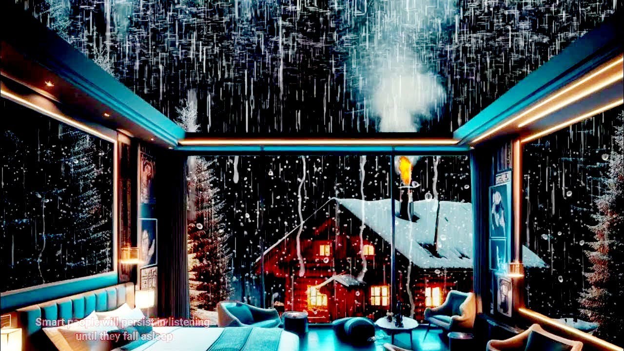 The sound of rain and thunder at night will make 99% fall asleep ...