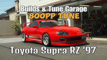 GT7 Build & Tune Garage | Toyota Supra RZ 