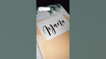 Modern Ipad Brush Lettering Calligraphy Asmr Procreate #calligraphy #asmr #lettering #shorts #art