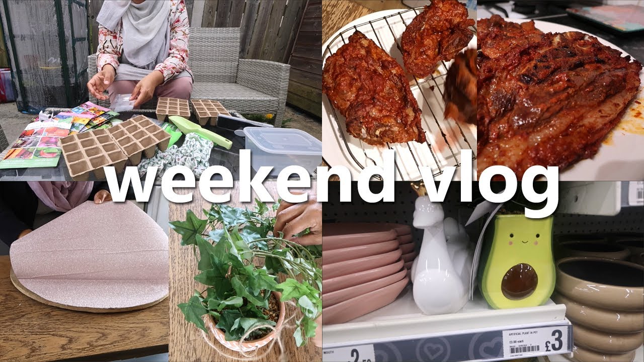 poundland, diy & delicious lamb chops - weekend vlog