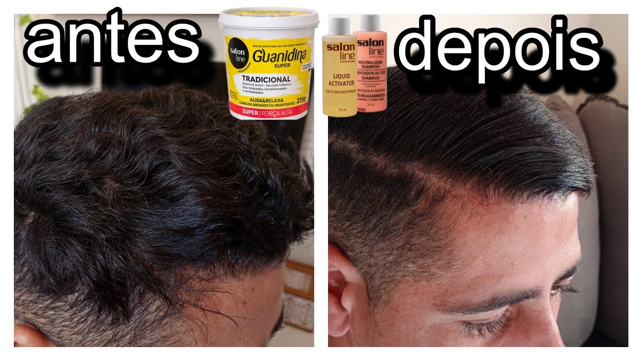 Alisando com Guanidina Salon line