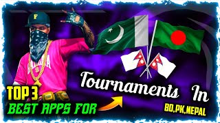 Top 3 Best Apps For ESports Tournament in Nepal , Bangladesh And Pakistan  | FF  Tournament Apps screenshot 1