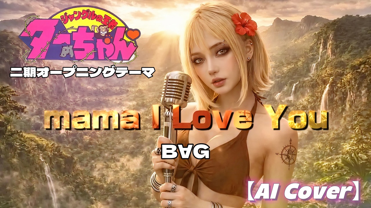 AI Cover】mama I Love You / B∀G（ジャングルの王者ターちゃん OP2