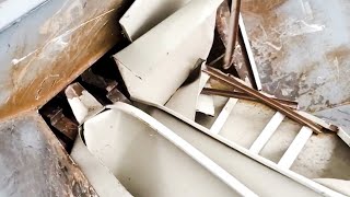 Fast Crushing & Shredding Biggest Iron Cabinet And Other Electric Items With Biggest Monster Crusher