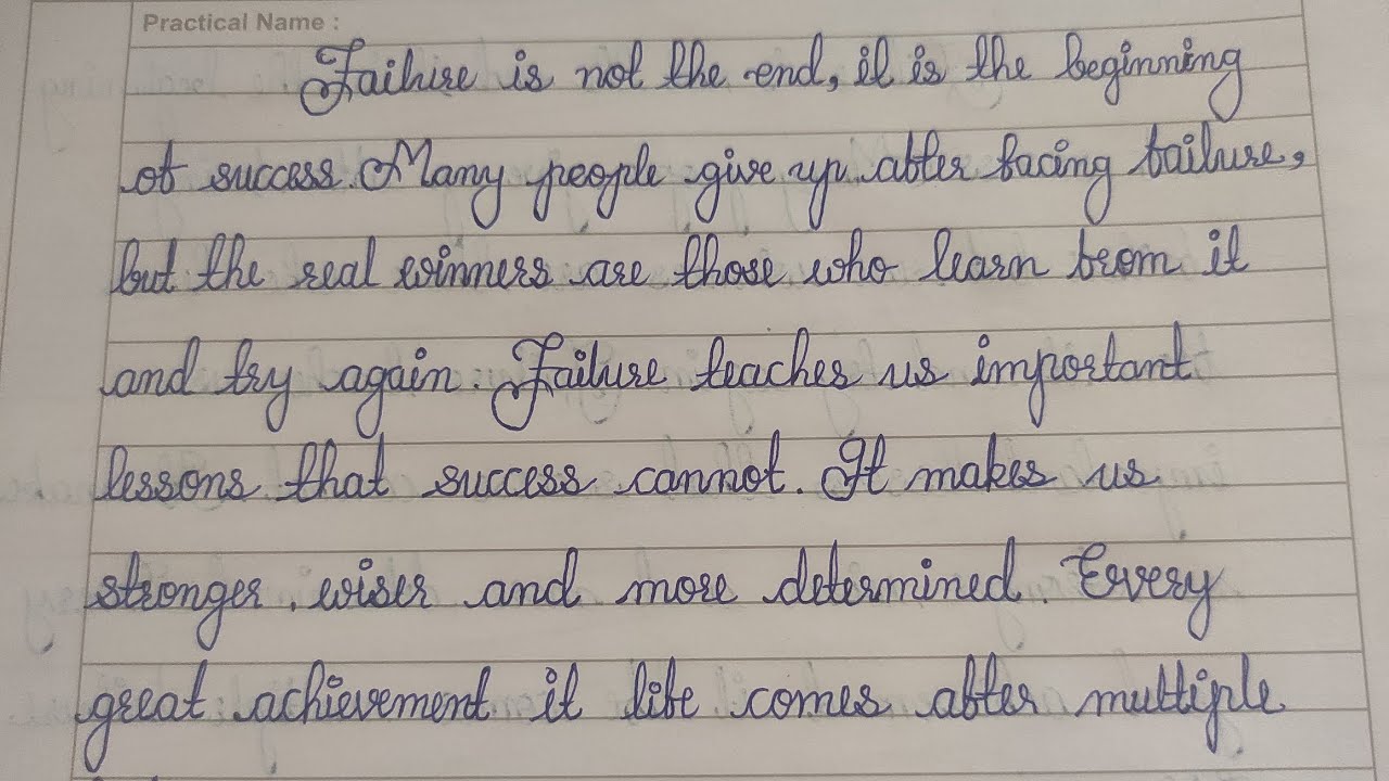 How to write cursive writing with simple ball pen