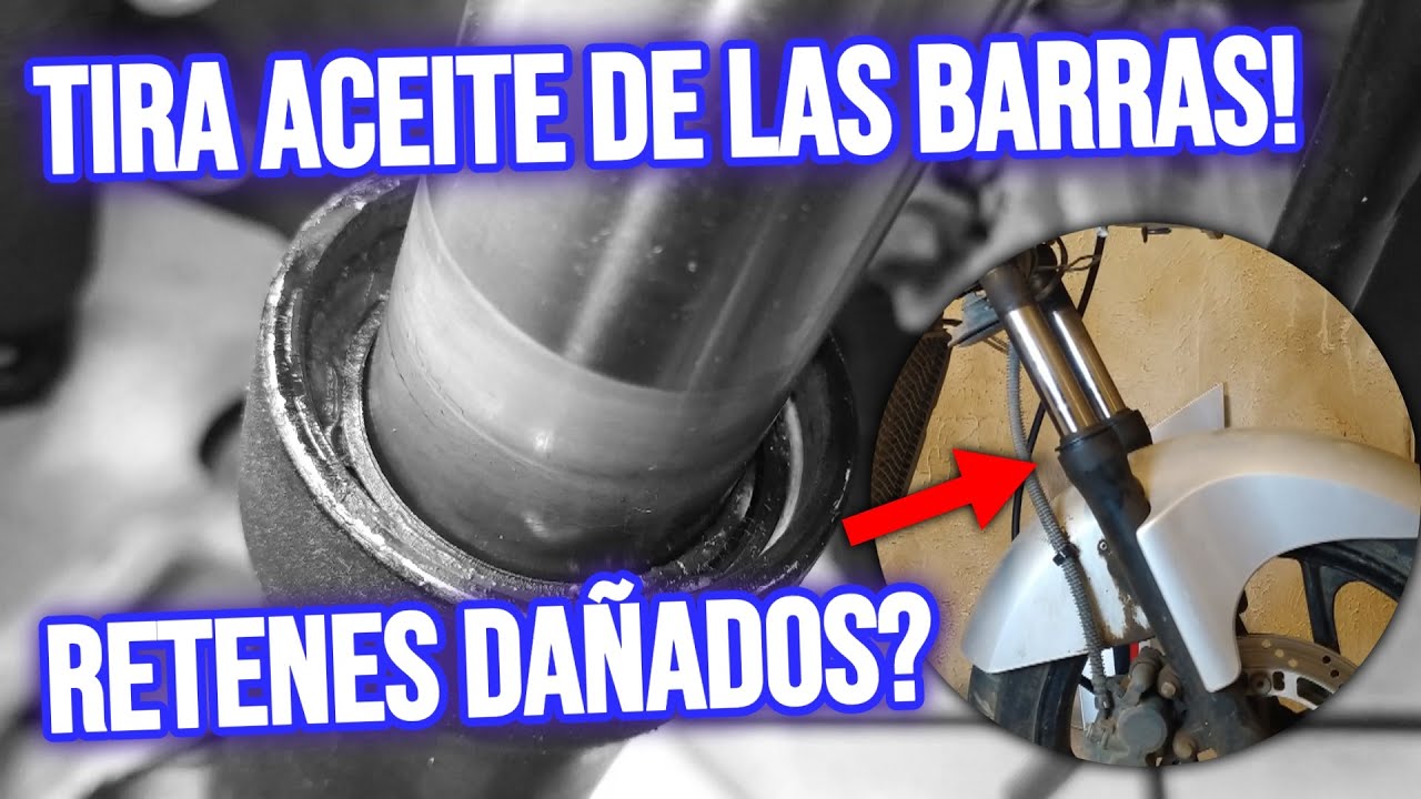 Porque mi moto tira Aceite de las Barras? (Solución) Funcionamiento de la horquilla telescópica
