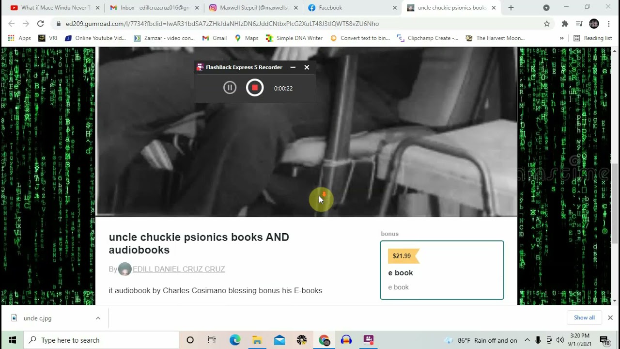 uncle chuckie psionics books AND audiobooks bunde