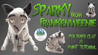3D Figurine Sparky From Frankenweenie By Tim Burton - Happy Halloween - Polymer Clay Tutorial