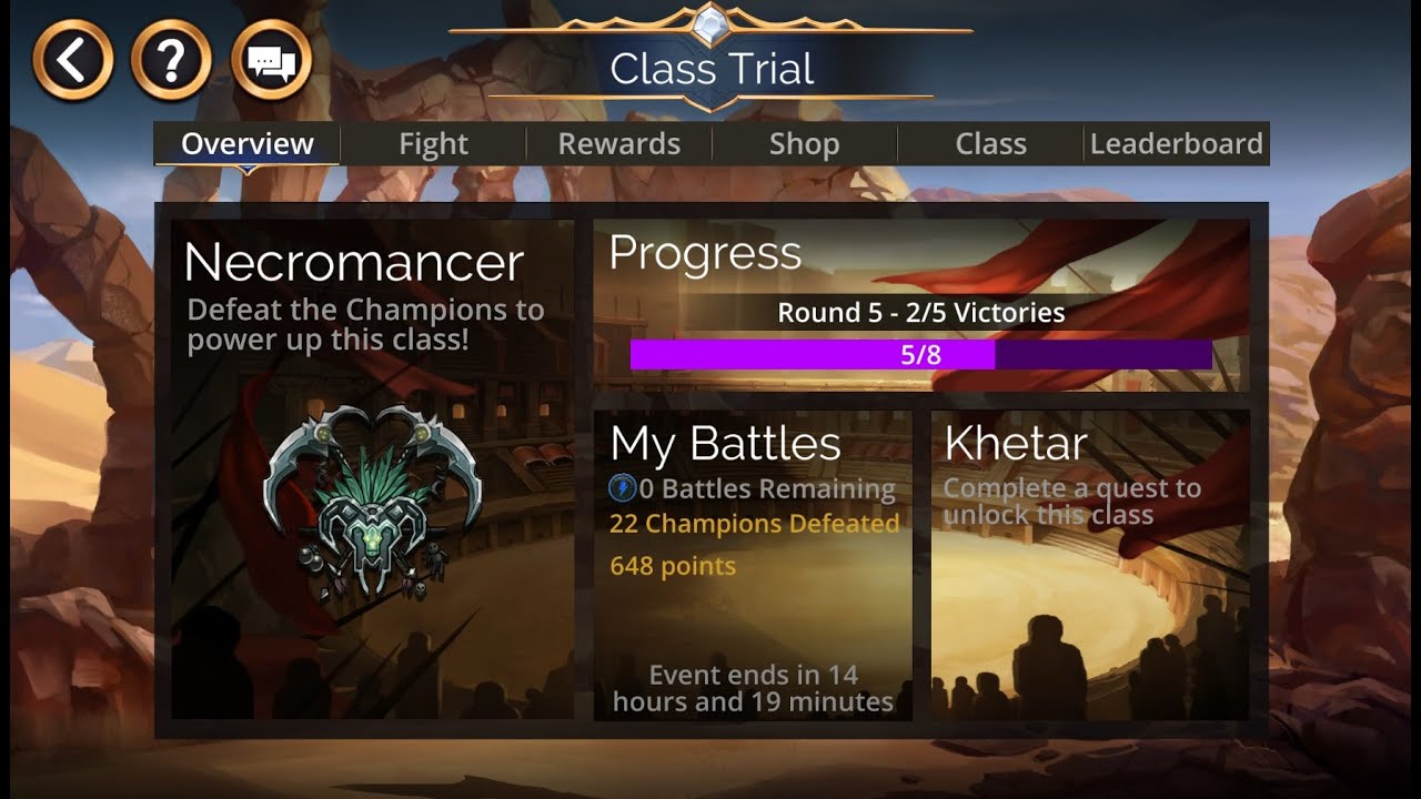 Gems of War Class Trail Necromancer