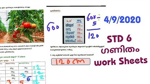 VICTERS channel std 6 mathematics 4/9/2020 Activities