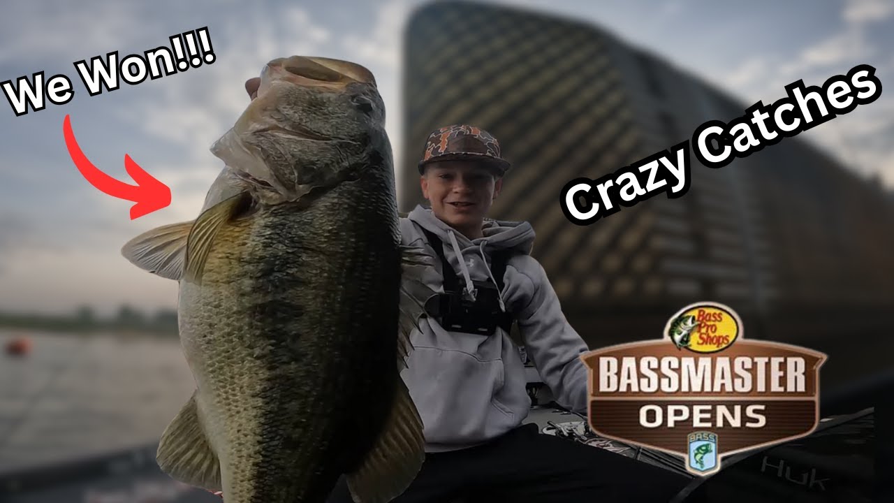 FISHING FOR MONSTER BASS IN A TOURNAMENT!!! (WE WON)