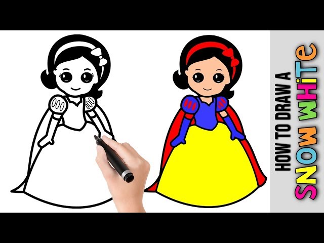How to make Snow White princess with Play-Doh / step by step