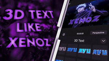 3D text like XENOZ 🔥 - JAYKAR - TUTORIAL on ANDROID | AUV Editor Tutorial