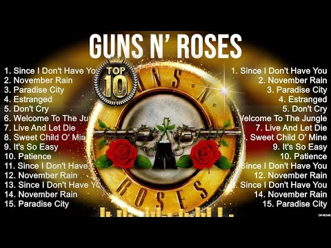 Guns N Roses Greatest Hits ~ Best Songs Of 80S 90S Old Music Hits Collection