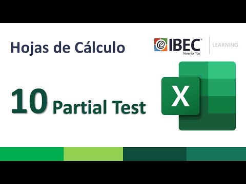 Partial Test 10 Excel IBEC Learning Hojas de Cálculo