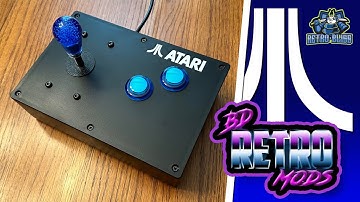 ATARI Two-Button LED Controller by BD Retro Mods Review!
