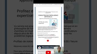 Service de consulting en Intelligence Artificielle