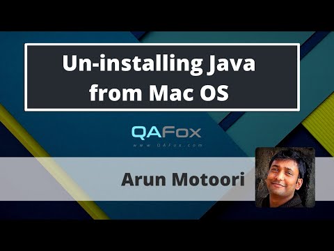 Uninstalling Java from Mac OS