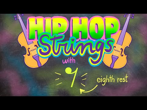 Easy Rhythm Exercise 9 PlayAlong: Eighth Rest - HIP HOP STRINGS #musiceducationforkids
