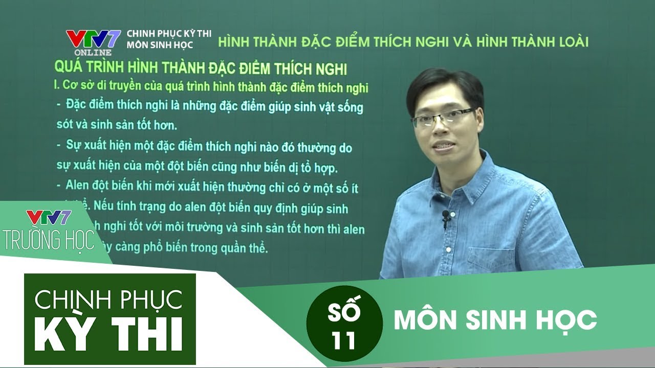 VTV7 | Chinh phục kỳ thi 2016 | Sinh học | Số 11