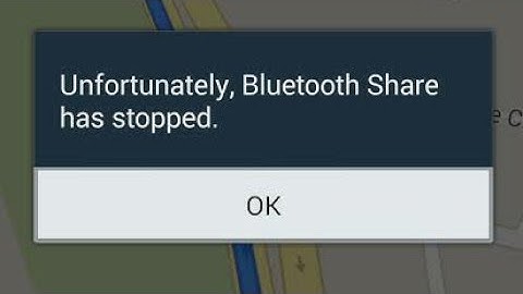 unfortunately bluetooth share has stopped | bluetooth share keeps stopping  android