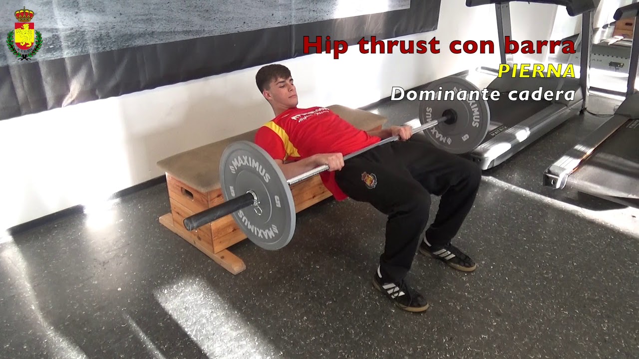 4 HIP THRUST CON BARRA - YouTube