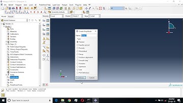 ABAQUS Define Periodic amplitude tutorial.