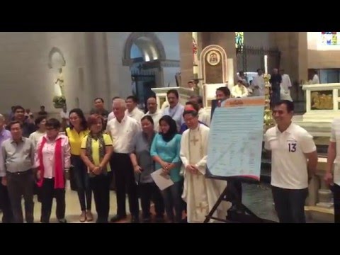 Roxas, Binay sign 'Truth' covenant for honest polls
