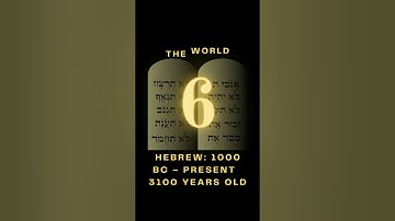 Oldest Languages of the World. #ancient #youtube #youtubeshorts #trending #shorts