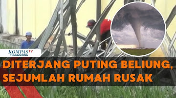 Rekaman Detik-Detik Puting Beliung Terjang Soreang, Atap Pasar Hancur & Warga Panik
