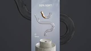 0% vs 100% Cylinder 3D Soft Body Simulation inBlender
